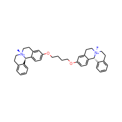 C[N@+]12CCc3ccccc3[C@@H]1c1ccc(OCCCCOc3ccc4c(c3)CC[N@@+]3(C)CCc5ccccc5[C@H]43)cc1CC2 ZINC000253777161