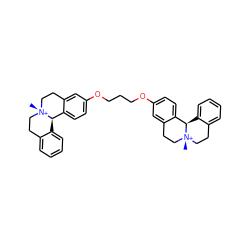 C[N@+]12CCc3ccccc3[C@@H]1c1ccc(OCCCOc3ccc4c(c3)CC[N@@+]3(C)CCc5ccccc5[C@H]43)cc1CC2 ZINC000261147792