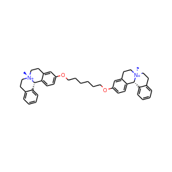 C[N@+]12CCc3ccccc3[C@H]1c1ccc(OCCCCCCOc3ccc4c(c3)CC[N@@+]3(C)CCc5ccccc5[C@H]43)cc1CC2 ZINC000261111448