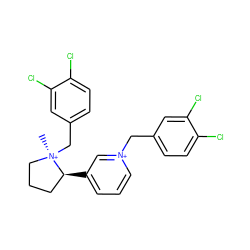 C[N@@+]1(Cc2ccc(Cl)c(Cl)c2)CCC[C@@H]1c1ccc[n+](Cc2ccc(Cl)c(Cl)c2)c1 ZINC000253947057