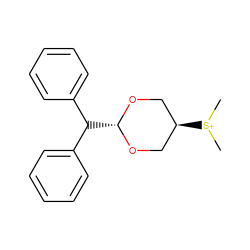 C[S+](C)[C@H]1CO[C@H](C(c2ccccc2)c2ccccc2)OC1 ZINC000103293737