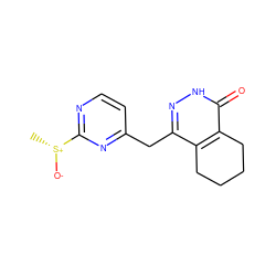 C[S@@+]([O-])c1nccc(Cc2n[nH]c(=O)c3c2CCCC3)n1 ZINC000167293790