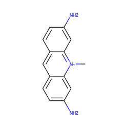 C[n+]1c2cc(N)ccc2cc2ccc(N)cc21 ZINC000003775641