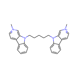 C[n+]1ccc2c3ccccc3n(CCCCCn3c4ccccc4c4cc[n+](C)cc43)c2c1 ZINC000049784866