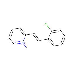 C[n+]1ccccc1/C=C/c1ccccc1Cl ZINC000005002306