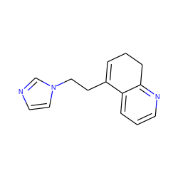 C1=C(CCn2ccnc2)c2cccnc2CC1 ZINC000013808192