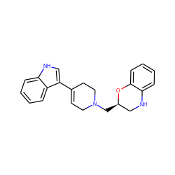 C1=C(c2c[nH]c3ccccc23)CCN(C[C@@H]2CNc3ccccc3O2)C1 ZINC000053267999