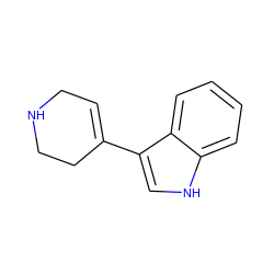 C1=C(c2c[nH]c3ccccc23)CCNC1 ZINC000000154399