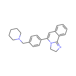 C1=C(c2ccc(CN3CCCCC3)cc2)N2CCN=C2c2ccccc21 ZINC000000002376