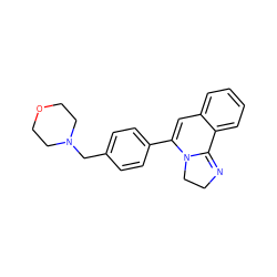 C1=C(c2ccc(CN3CCOCC3)cc2)N2CCN=C2c2ccccc21 ZINC000013740220