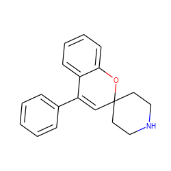 C1=C(c2ccccc2)c2ccccc2OC12CCNCC2 ZINC000040422686