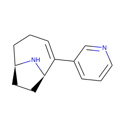 C1=C(c2cccnc2)[C@H]2CC[C@@H](CC1)N2 ZINC000013472627