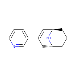 C1=C(c2cccnc2)C[C@H]2CCC[C@H]1N2 ZINC000100027274