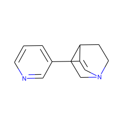 C1=C(c2cccnc2)C2CCN1CC2 ZINC000013519591