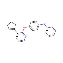 C1=C(c2cccnc2Oc2ccc(Nc3ccccn3)cc2)CCC1 ZINC000148062713