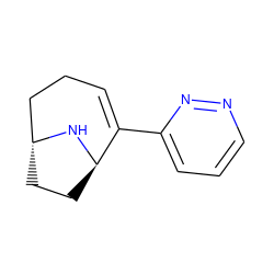 C1=C(c2cccnn2)[C@H]2CC[C@H](CC1)N2 ZINC000100875210