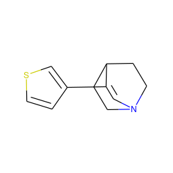 C1=C(c2ccsc2)C2CCN1CC2 ZINC000000017165