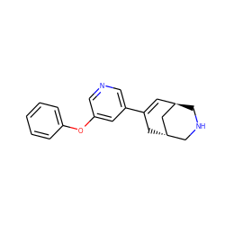 C1=C(c2cncc(Oc3ccccc3)c2)C[C@H]2CNC[C@H]1C2 ZINC000101576672