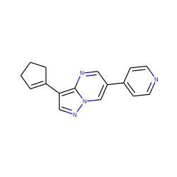 C1=C(c2cnn3cc(-c4ccncc4)cnc23)CCC1 ZINC000014945036