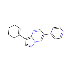 C1=C(c2cnn3cc(-c4ccncc4)cnc23)CCCC1 ZINC000014945038