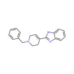 C1=C(c2nc3ccccc3[nH]2)CCN(Cc2ccccc2)C1 ZINC000000197996