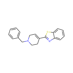 C1=C(c2nc3ccccc3s2)CCN(Cc2ccccc2)C1 ZINC000026278168