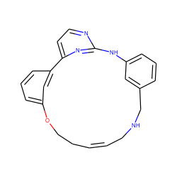 C1=C/CNCc2cccc(c2)Nc2nccc(n2)-c2cccc(c2)OCC/1 ZINC000082149221