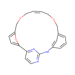 C1=C/COCc2ccc(o2)-c2ccnc(n2)Nc2cccc(c2)COC/1 ZINC000084704462