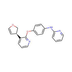 C1=C[C@H](c2cccnc2Oc2ccc(Nc3ccccn3)cc2)CO1 ZINC000148404944