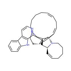 C1=C[C@H]2C[C@]34CN5CCCC/C=C\C/C=C(/C=C(c6nccc7c6[nH]c6ccccc67)[C@@H]3CC5)[C@@H]4N2CCCC1 ZINC000028970363