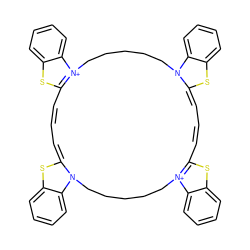 C1=C2\Sc3ccccc3N2CCCCC[n+]2c(sc3ccccc32)/C=C/C=C2\Sc3ccccc3N2CCCCC[n+]2c(sc3ccccc32)/C=C/1 ZINC000095548753