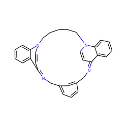 C1=CN2CCCCCN3C=CC(=NCc4cccc(c4)CN=C1c1ccccc12)c1ccccc13 ZINC000377845832