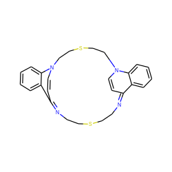 C1=CN2CCSCCN3C=CC(=NCCSCCN=C1c1ccccc12)c1ccccc13 ZINC000377846429