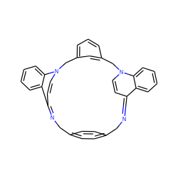 C1=CN2Cc3cccc(c3)CN3C=CC(=NCc4ccc(cc4)CN=C1c1ccccc12)c1ccccc13 ZINC000334159151