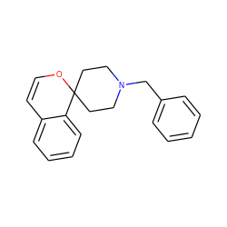 C1=Cc2ccccc2C2(CCN(Cc3ccccc3)CC2)O1 ZINC000013472059