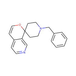 C1=Cc2ccncc2C2(CCN(Cc3ccccc3)CC2)O1 ZINC000299835391