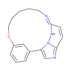 C1=Cc2ncc3n2NC1=NCCCCCOc1cccc-3c1 ZINC001772601417