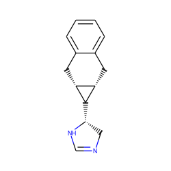 C1=NC[C@@H]([C@H]2[C@H]3Cc4ccccc4C[C@H]32)N1 ZINC000102244934