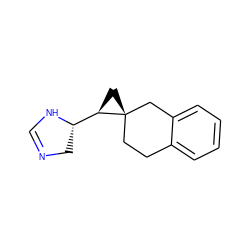 C1=NC[C@@H]([C@H]2C[C@@]23CCc2ccccc2C3)N1 ZINC000013862131