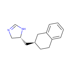 C1=NC[C@@H](C[C@@H]2CCc3ccccc3C2)N1 ZINC000013862088