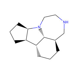 C1C[C@@H]2CNCCN3[C@H]2[C@H](C1)[C@H]1CCC[C@H]13 ZINC000103277935