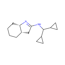 C1CC[C@@H]2N=C(NC(C3CC3)C3CC3)C[C@@H]2C1 ZINC000013862715