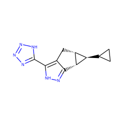 C1CC1[C@@H]1[C@H]2Cc3c(n[nH]c3-c3nnn[nH]3)[C@H]21 ZINC000049126112