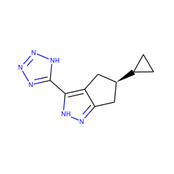 C1CC1[C@H]1Cc2n[nH]c(-c3nnn[nH]3)c2C1 ZINC000040979503