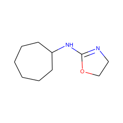 C1CCCC(NC2=NCCO2)CC1 ZINC000001623683