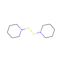 C1CCN(SSN2CCCCC2)CC1 ZINC000000501435