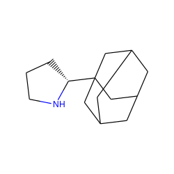 C1CN[C@@H](C23CC4CC(CC(C4)C2)C3)C1 ZINC000004237890