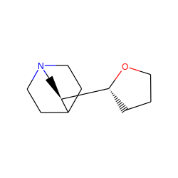 C1CO[C@@H]([C@@H]2CN3CCC2CC3)C1 ZINC000013740320