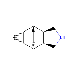 C1NC[C@H]2[C@@H]1[C@@H]1CC[C@@H]2[C@H]2C[C@H]21 ZINC000261189938