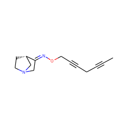 CC#CCC#CCO/N=C1\CN2CC[C@H]1C2 ZINC000027903185